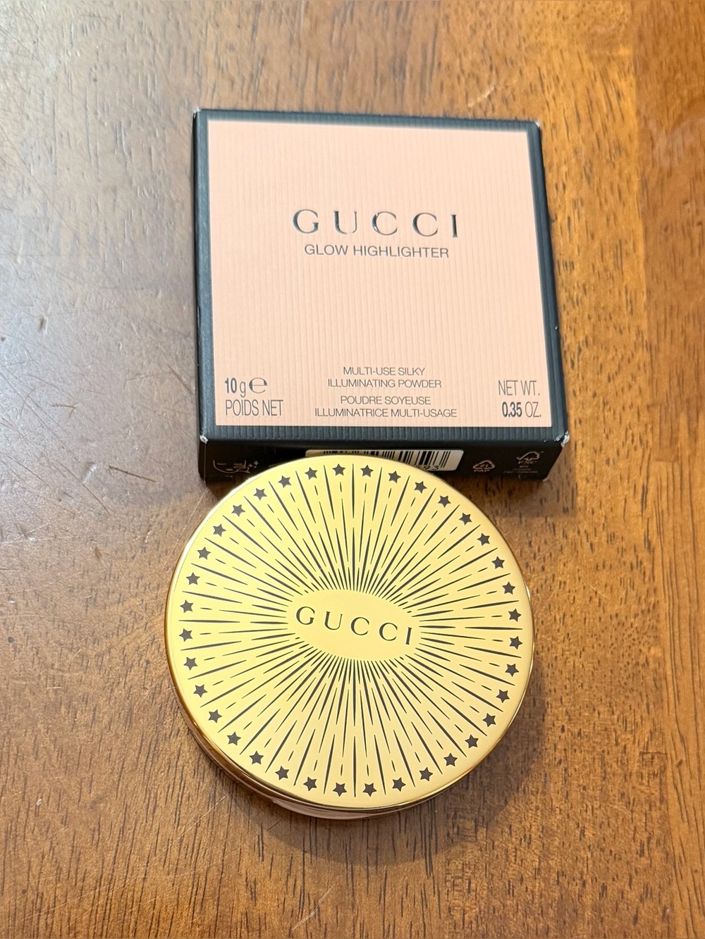 Gucci Glow Highlighter Compact - Sunrise Gold soft champagne 01 New In box